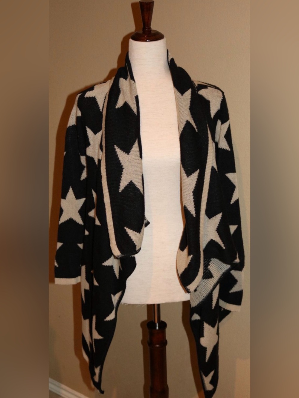 Say What? Star Waterfall Cardigan Size Medium
